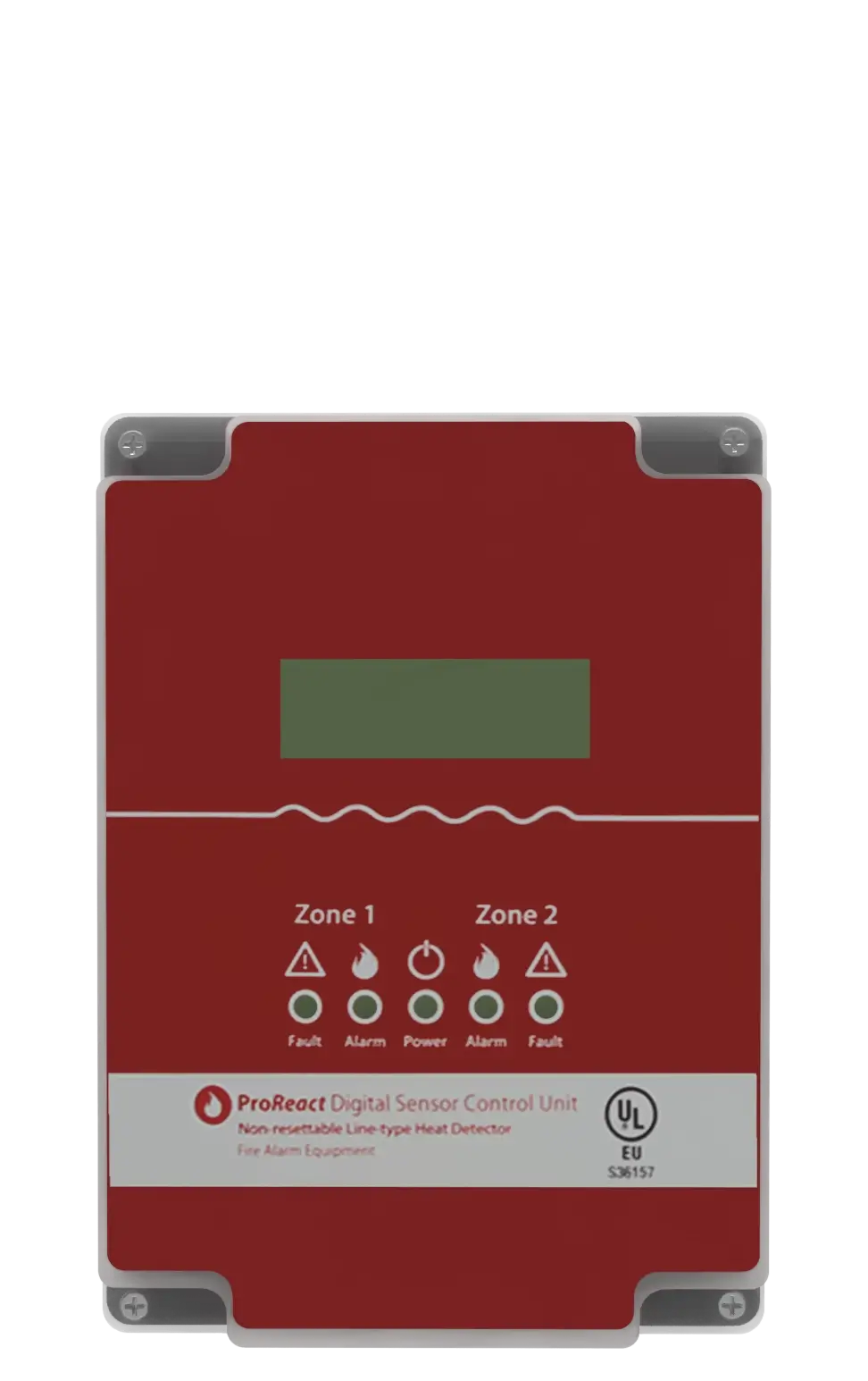 Thermocable ProReact digital sensor control unit for heat detection, compatible with WES systems.